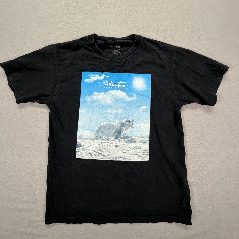 Primitive T-Shirt Mens Medium Black Polar Bear Graphic Above Everything